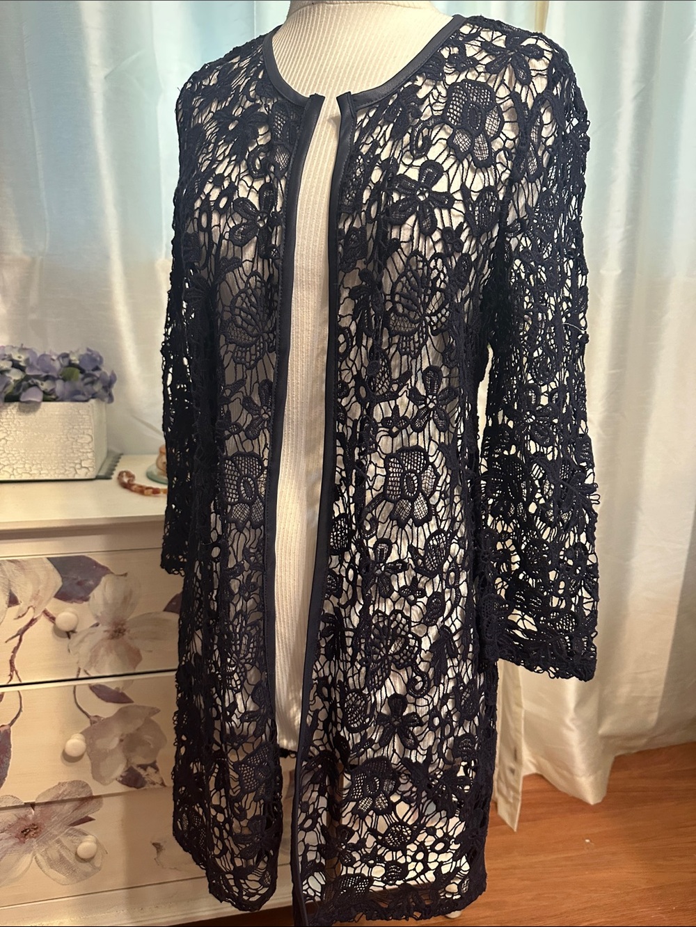 Lace Duster/Jacket/Open Cardigan - Picture 2 of 5